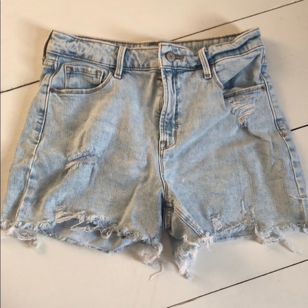 High Rise Jean Shorts